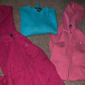 Three Ralph Lauren Sweaters